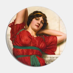 Contemplation by John William Godward Pin