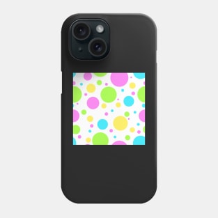 Neon polka dot summer Phone Case