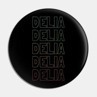 Delia Name Pattern Pin