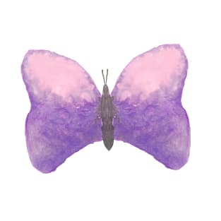 watercolour purple butterfly watercolor butterflies pink butterfly T-Shirt