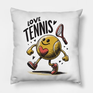 Love Tennis Pillow