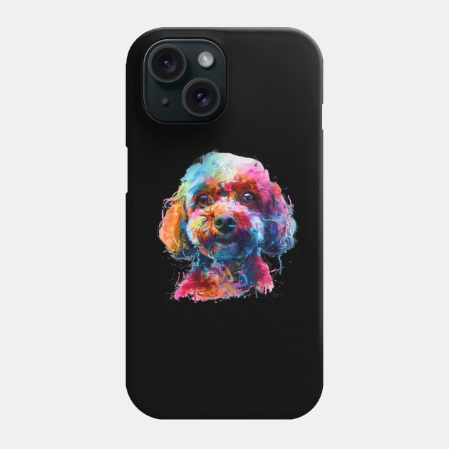 Poodle Colorfull Pop Art Design For Dog Onwer Phone Case by karishmamakeia