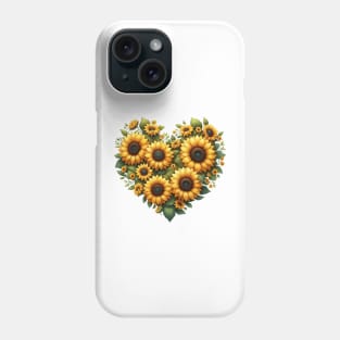 Heart Shaped Flowers Phone Case