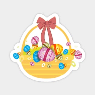 Easter Eggs Basket Magnet