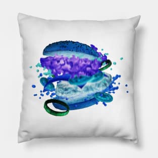 Hamburger alien Pillow