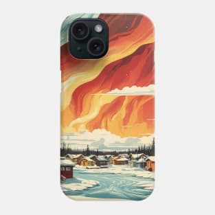 Yellowknife Vintage Poster Tourism Phone Case