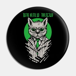 Brand Mew, Cool Mafia Cat with suit design Pin