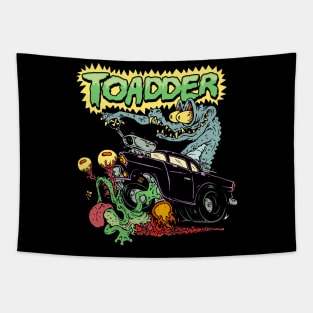 Toadder Frog Smashing Video Game Tapestry