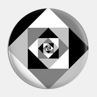 3D Animator 3D Printing black and white pattern Pin