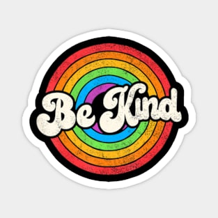 LGBTQ Be Kind Gay Pride LGBT Ally Flag Retro Magnet