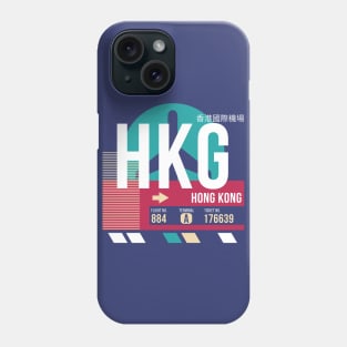 Hong Kong (HKG) Airport Code Baggage Tag Phone Case