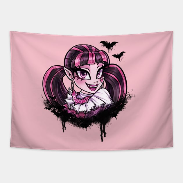 Draculaura Tapestry by GummyDoodles 