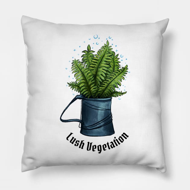 Lush Vegetation Pillow by Molly11