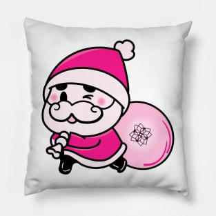 Cute pink Santa - vintage Santa Pillow