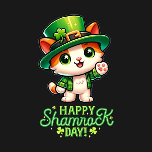 Lucky Charm Kitty: St. Patrick's Day Celebration Tee T-Shirt