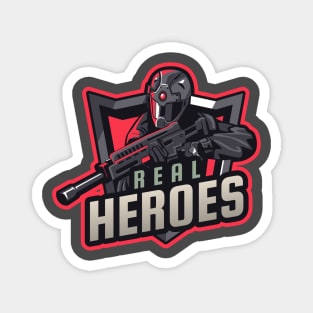 Real Heroes - Military Magnet