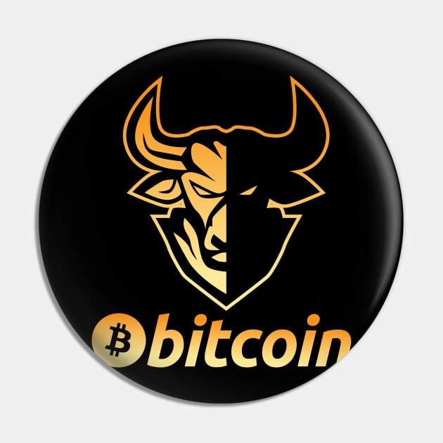 Bitcoin BTC coin Crypto coin Crytopcurrency Pin by JayD World