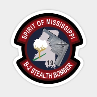 B2 - Spirit of Mississippi - Stealth Bomber wo Txt Magnet