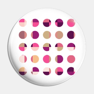 Abstract Geometric Dots Pattern Pin