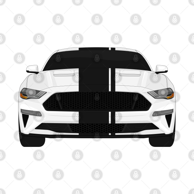 Mustang GT Oxford-White + Black Stripes by VENZ0LIC