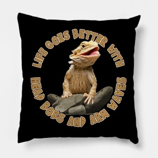 Bearded Dragon Life Is Better Pet Lizard Pillow