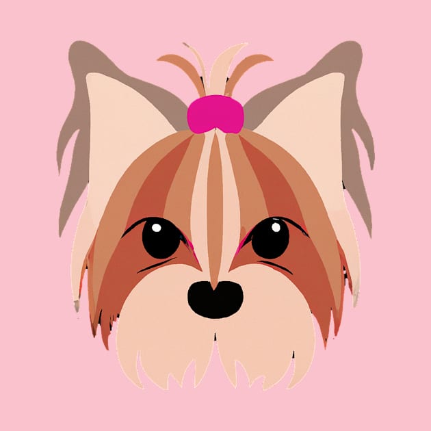 Yorkshire Terrier Pink Dog Lover Yorkie Retro by BetterManufaktur