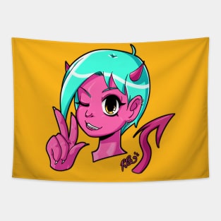 demon gal peace Tapestry