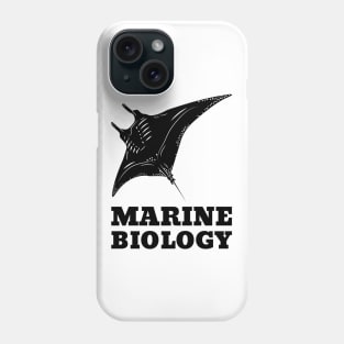 Marine Biology Manta Ray Phone Case