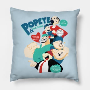 Popeye and the Gang Pillow