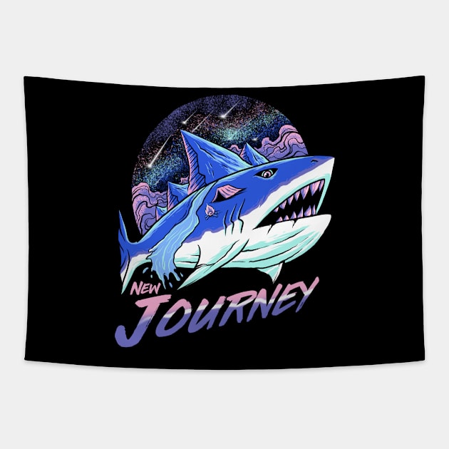 space shark Tapestry by spoilerinc