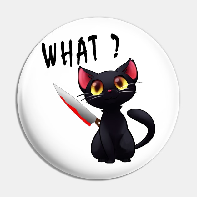 cut black cat with bloody knife Pin by salah_698