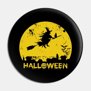 Witch Halloween Pin