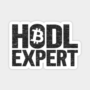 Funny Hodl Expert Bitcoin Crypto Currency BTC Gift Magnet