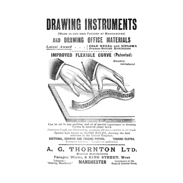 A.G.Thornton Ltd. - Drawing Instruments - 1910 Vintage Advert by BASlade93