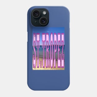 St. Tropez in Pink. St. Tropez in Background Phone Case