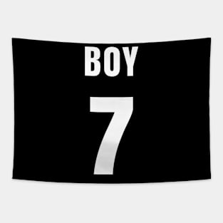 BOY NUMBER 7 FRONT-PRINT Tapestry