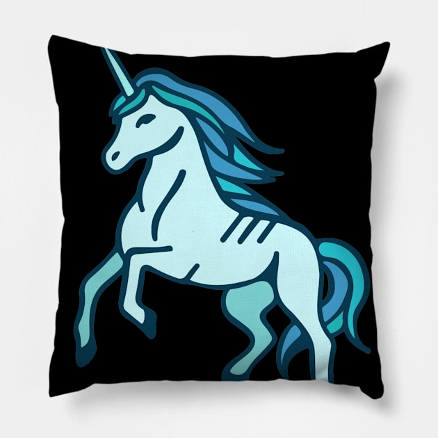 Alberta Beef Einhorn Design Pillow by Onlineshop.Ralf