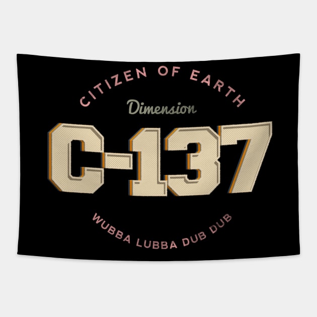Citizen of Earth C-137 Felt Style Tapestry by ThreadChef