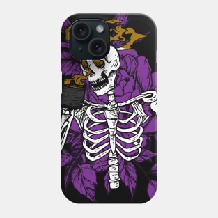 Skeleton Coffee II Phone Case