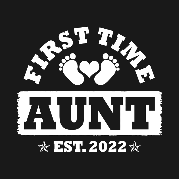 First Time Aunt Est 2022 Funny New Aunt Gift by Penda