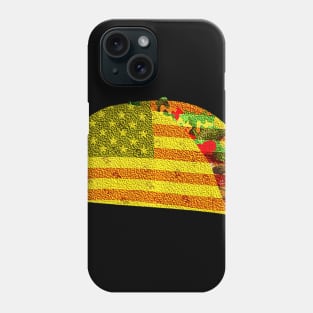 Patriotic Taco Lover USA American Flag Funny 4th of July Phone Case