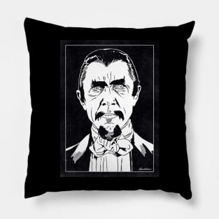 MURDER LEGENDRE - White Zombie (Black and White) Pillow