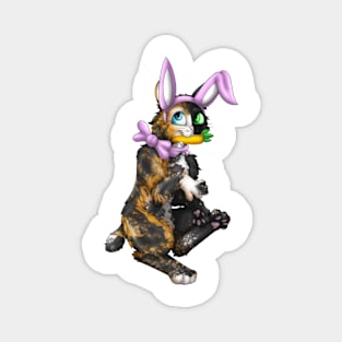 Bobtail BunnyCat: Chimera (Pink) Magnet