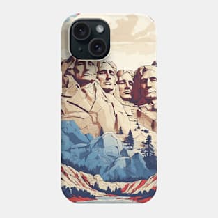 Mount Rushmore South Dakota United States of America Tourism Vintage Poster Phone Case