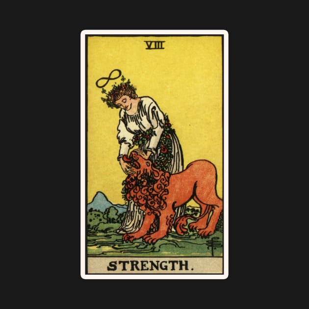 VIII. Strength Tarot Card by wildtribe