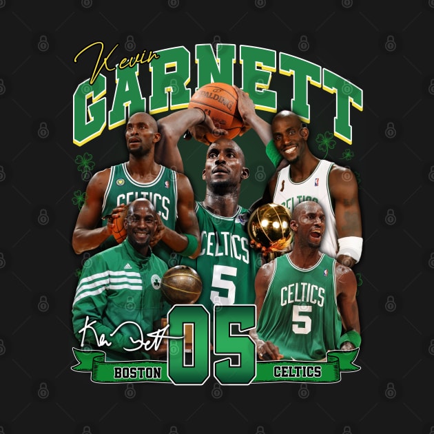 Kevin Garnett The Big Ticket Basketball Signature Vintage Retro 80s 90s Bootleg Rap Style by CarDE