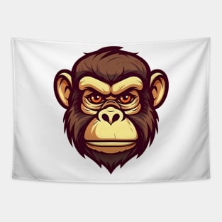 Captivating Monkey: A Cheerful Cartoon Illustration Tapestry