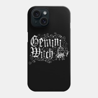 Gemini Zodiac sign Witch craft vintage distressed Horoscope Phone Case