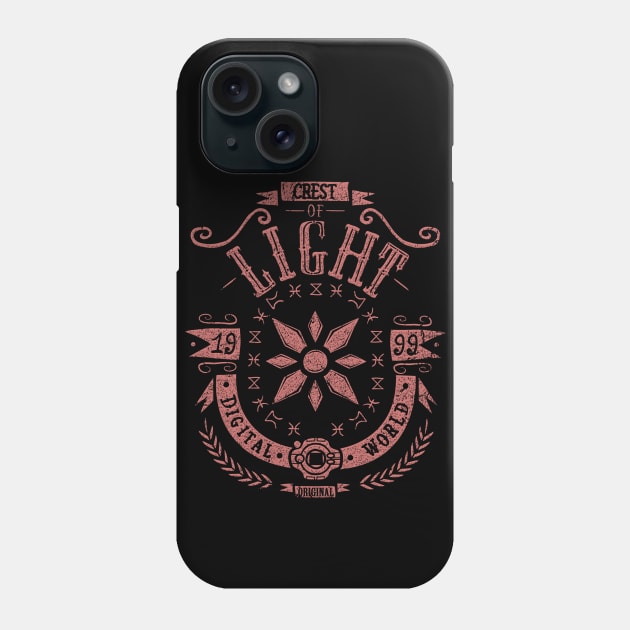 Digimon Crest of Light - Angewomon Gatomon - Kairi Phone Case by Typhoonic