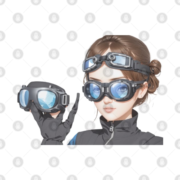 Girl with goggles by FASHION FIT